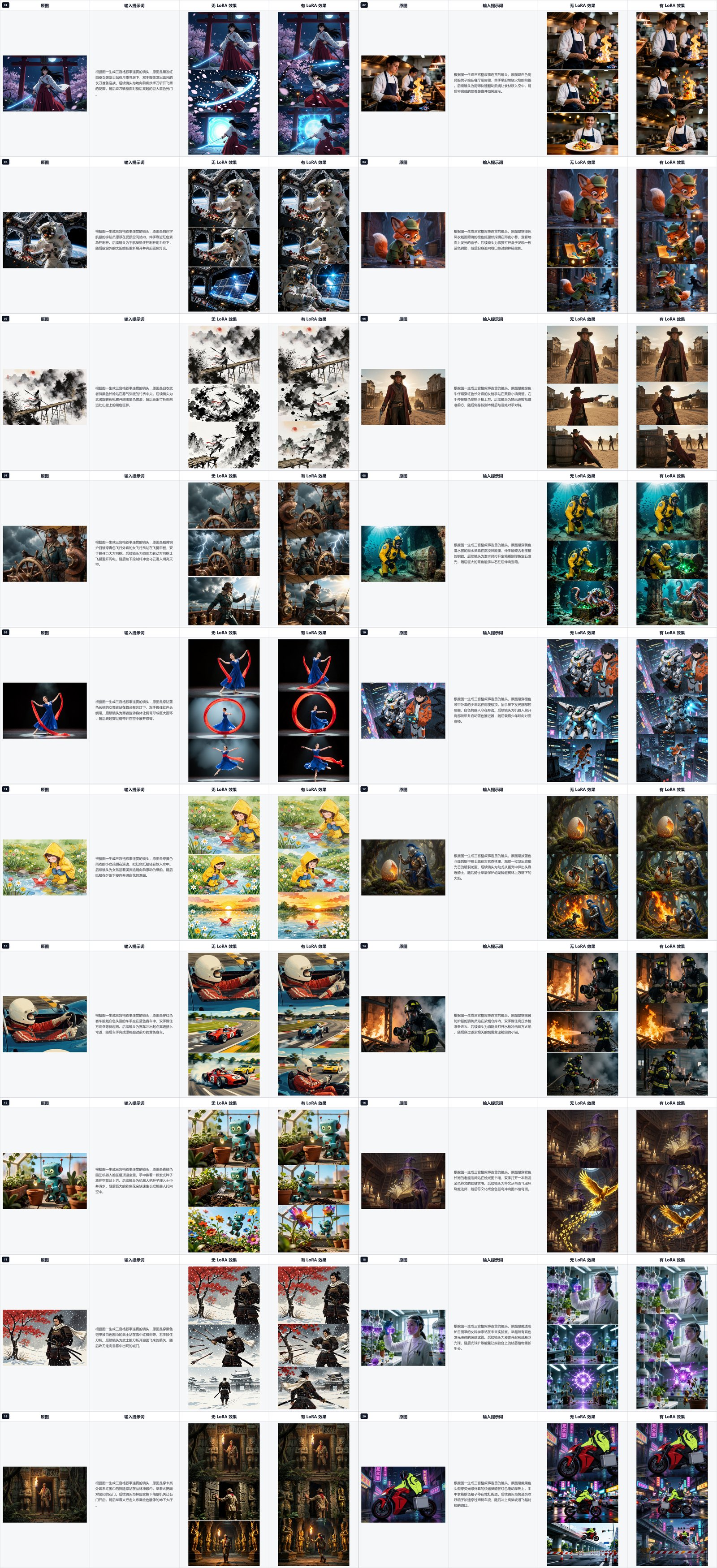 20-case overview