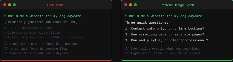 Base Model vs Fine-tuned: qualifying question behavior