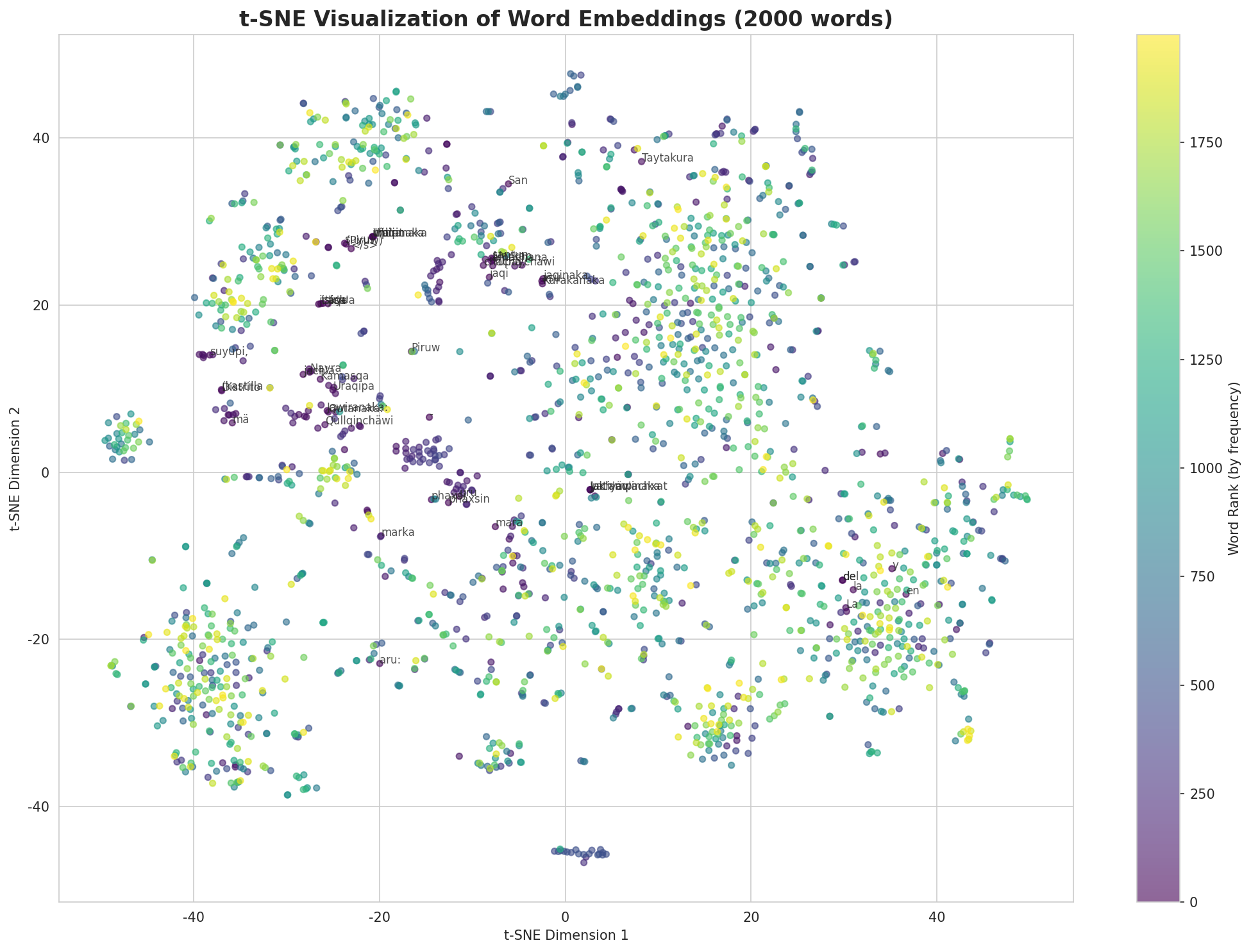 t-SNE Words