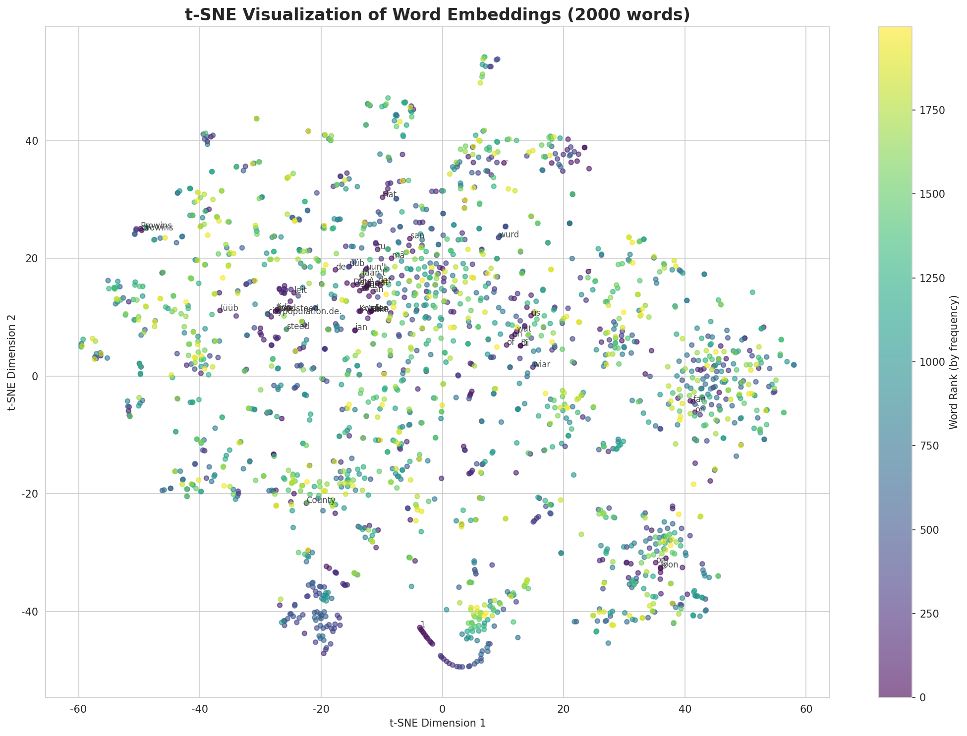 t-SNE Words
