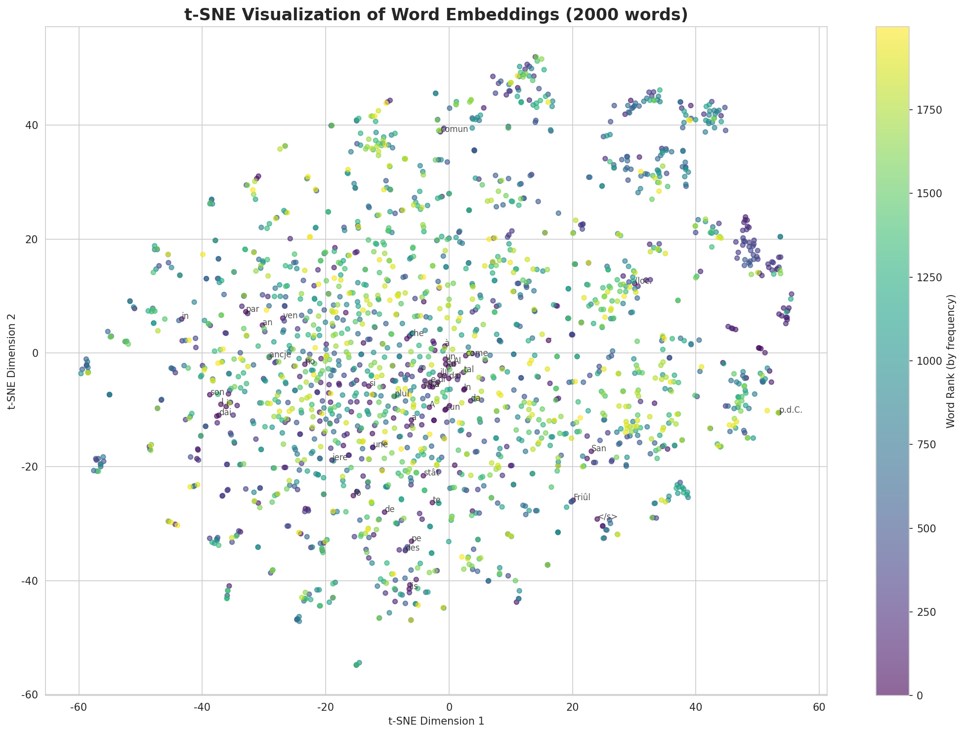 t-SNE Words